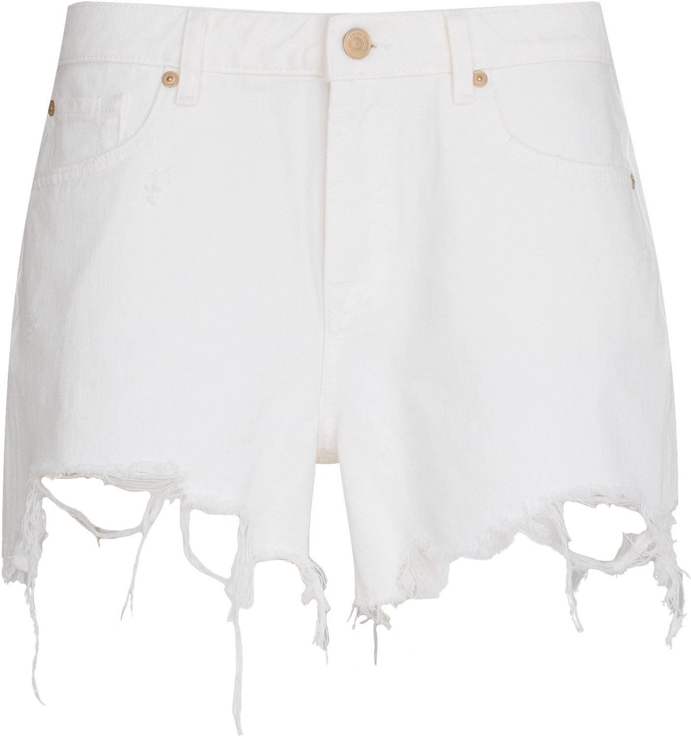 7 for all Mankind - witte denim Monroe long shorts - maat W28