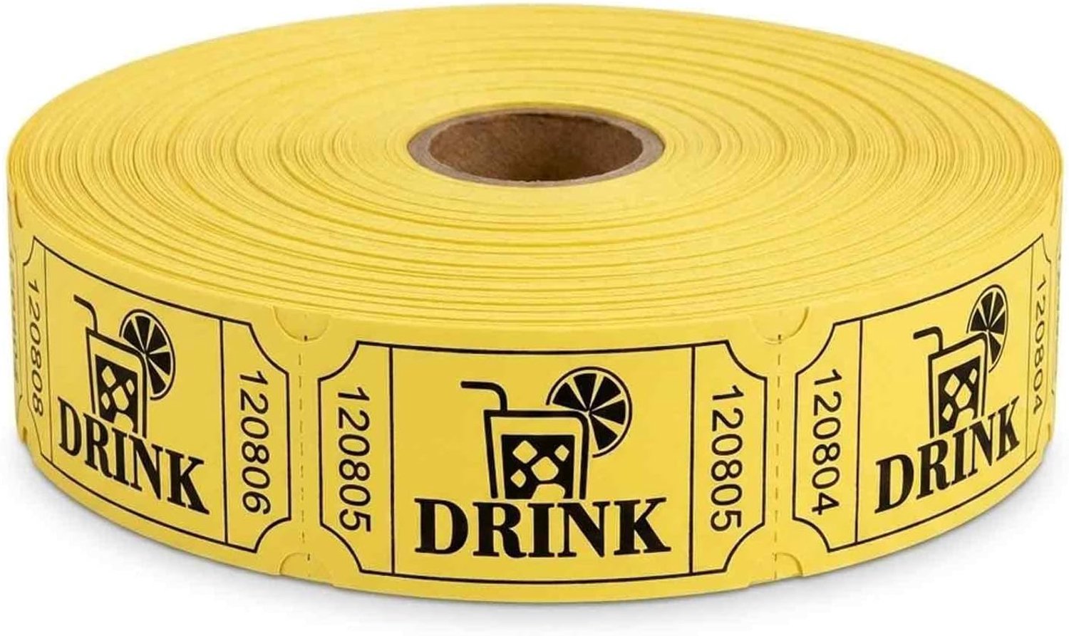 Waardemarkeringen 5 x 2,5 cm - Geel - Losse rollen - Voor evenementen - m-winkel