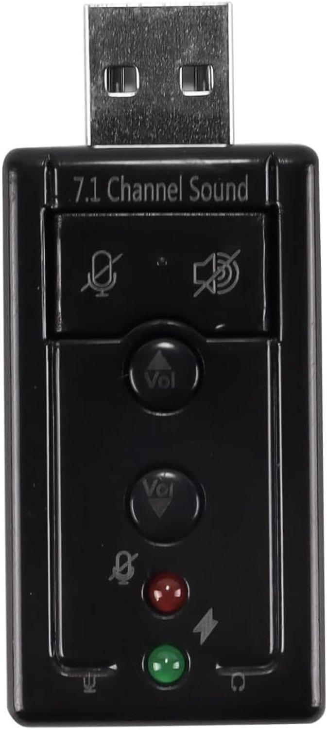 USB 2.0 geluidsadapter - 7.1 kanaal stereo - externe geluidskaart met volumeregeling - ideaal voor gaming en muziek ServiceTopper - ServiceTopper