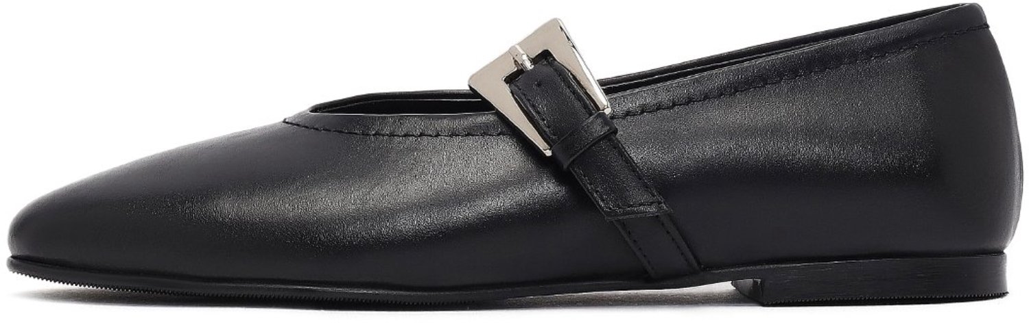 DERIMOD Ballerina Shoes Leather Ballerina Shoes