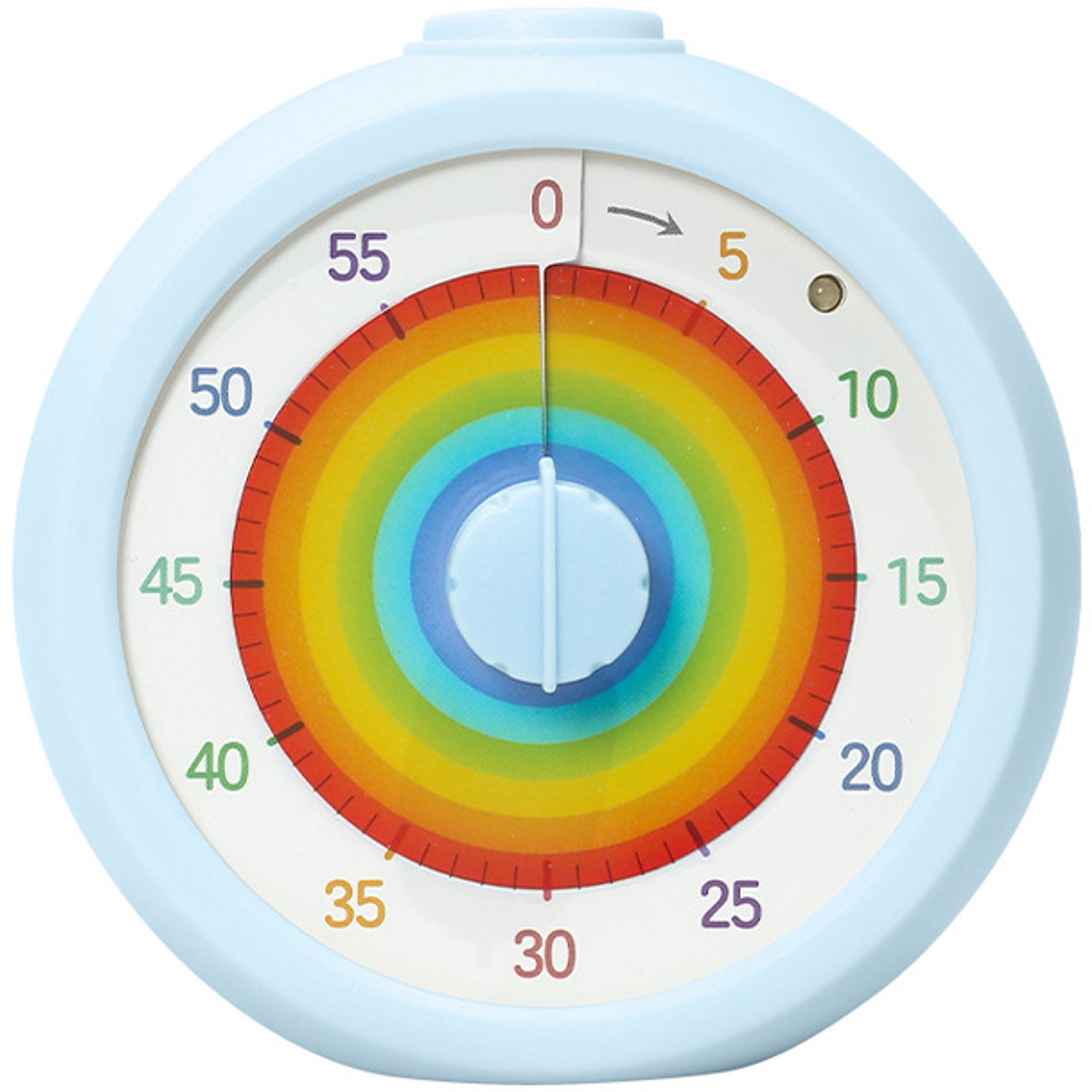 KZQ Visuele timer – Voorzien van volumeregeling en lichtsignalen – Een hulpmiddel voor tijdmanagement (60 minuten) voor in de keuken, tijdens het studeren en bij het sporten.