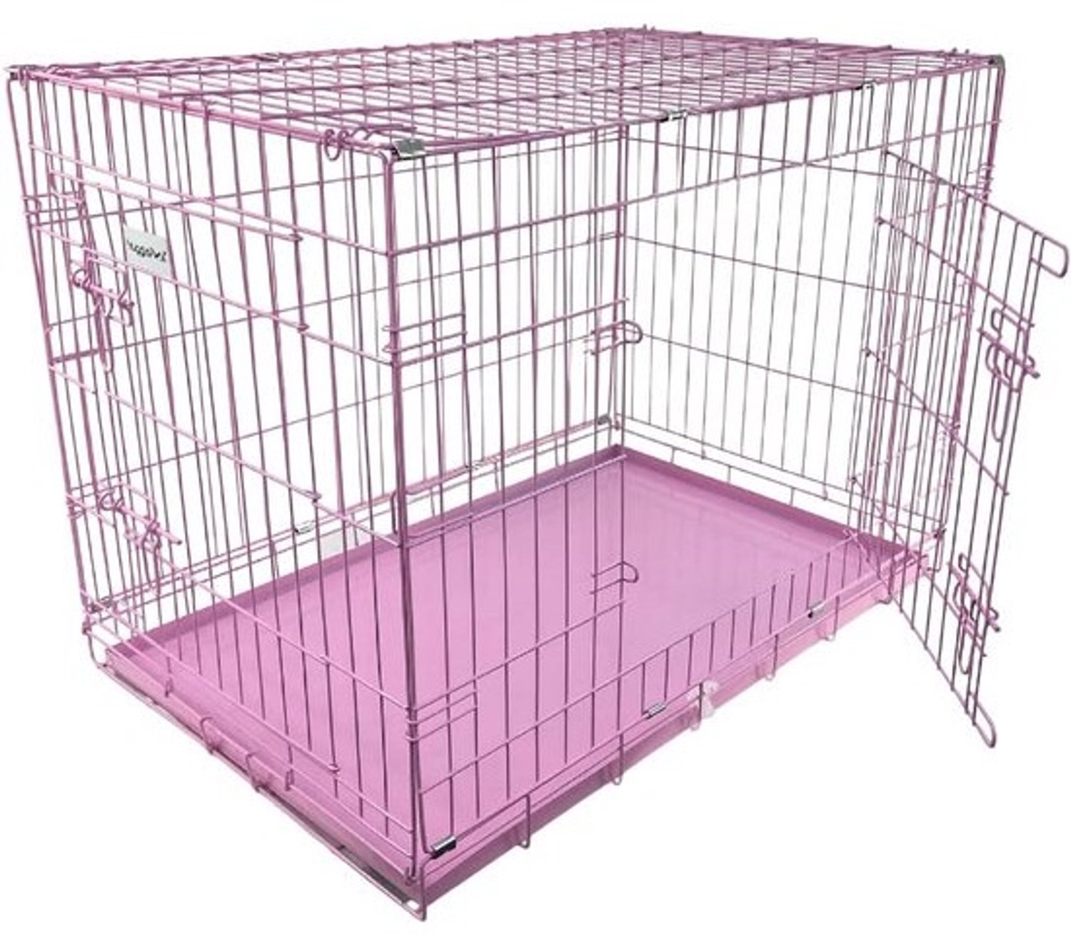 Opvouwbare hondenbench - voor puppy's en kleine honden - Reiskrat - met dubbele deur
