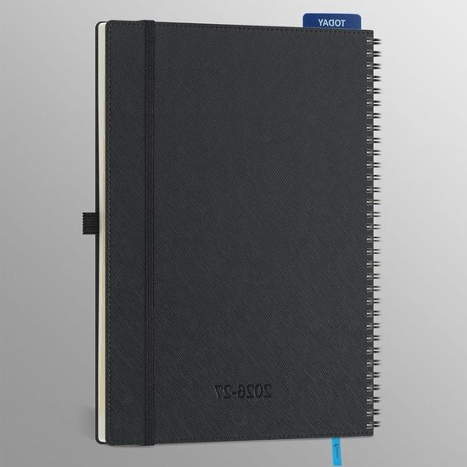 Agenda 2026 2027 - Weekplanner en notitieboek - Dagelijkse planning - Overzicht voor 18 maanden - A4 formaat - Zwart
