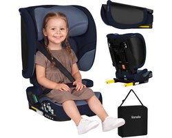 Lionelo Orin i-Size Autostoel ISOFIX - Opvouwbaar Autostoeltje 100-150 cm (3,5-12 jaar / 15 tot 36 kg / Groep 2 3) – 14-standen Hoofdsteun – 5-standen Zitting – Dri-Seat – Licht & Compact – Bekerhouder & Transporttas – Kinderzitje