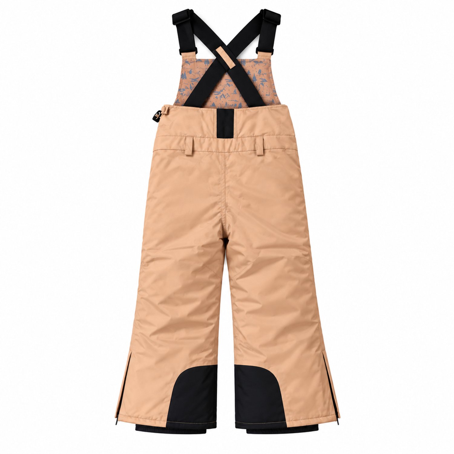 Ducksday Skibroek Kinderen – Waterdicht – Warm & Ademend – Unisex Wintersportbroek met Bretellen – Londen Geel