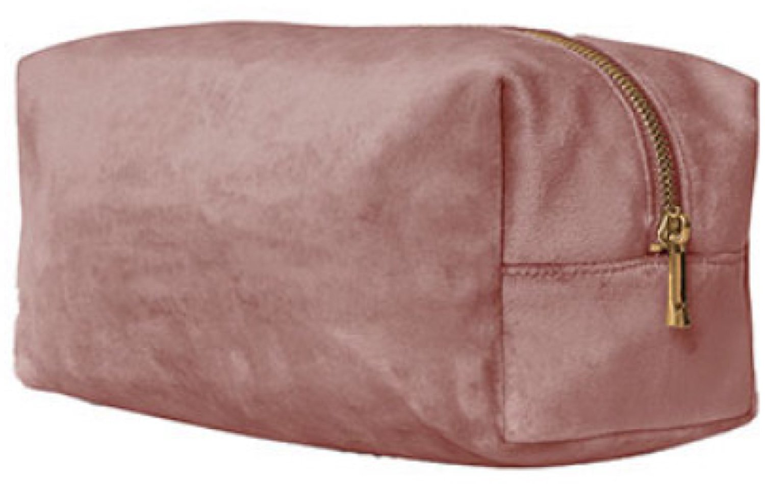 BagBase - Velvet Toiletry/Accessory Case - Rose Quartz - L (28 x 14 x 14 cm)