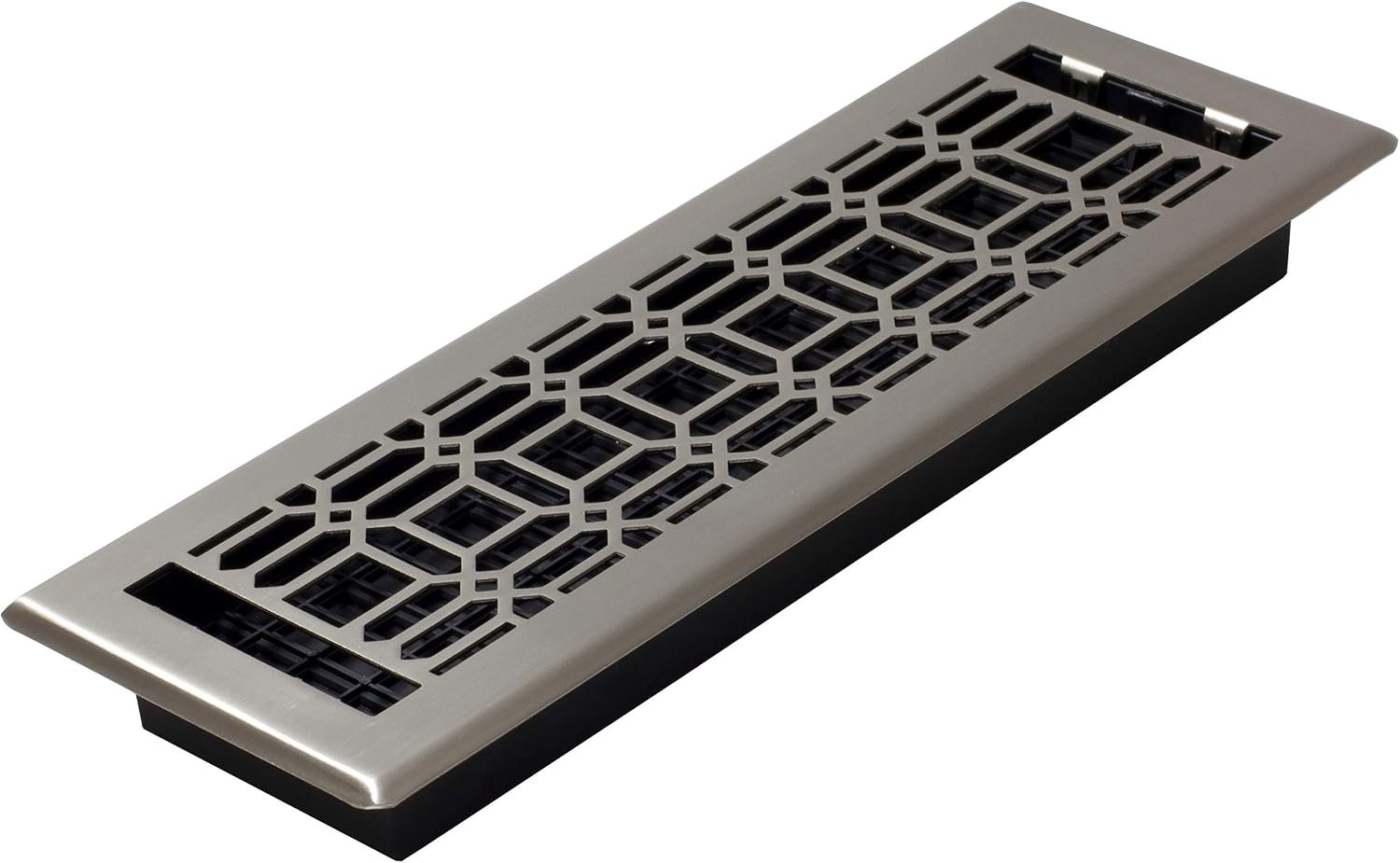 Vloerregister 4 x 14 - verguld nikkel - Gothic design - eenvoudig te installeren - Vemera