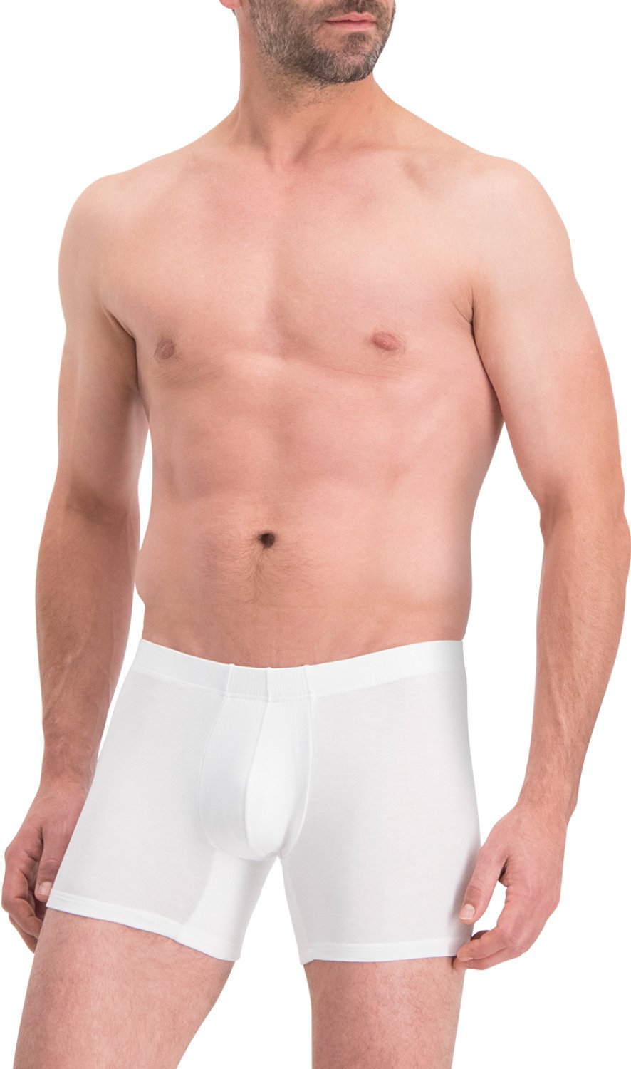 Noshirt Boxer Comfort Fit - SoftTouch Tencel - Heren Ondergoed - Wit - Maat S
