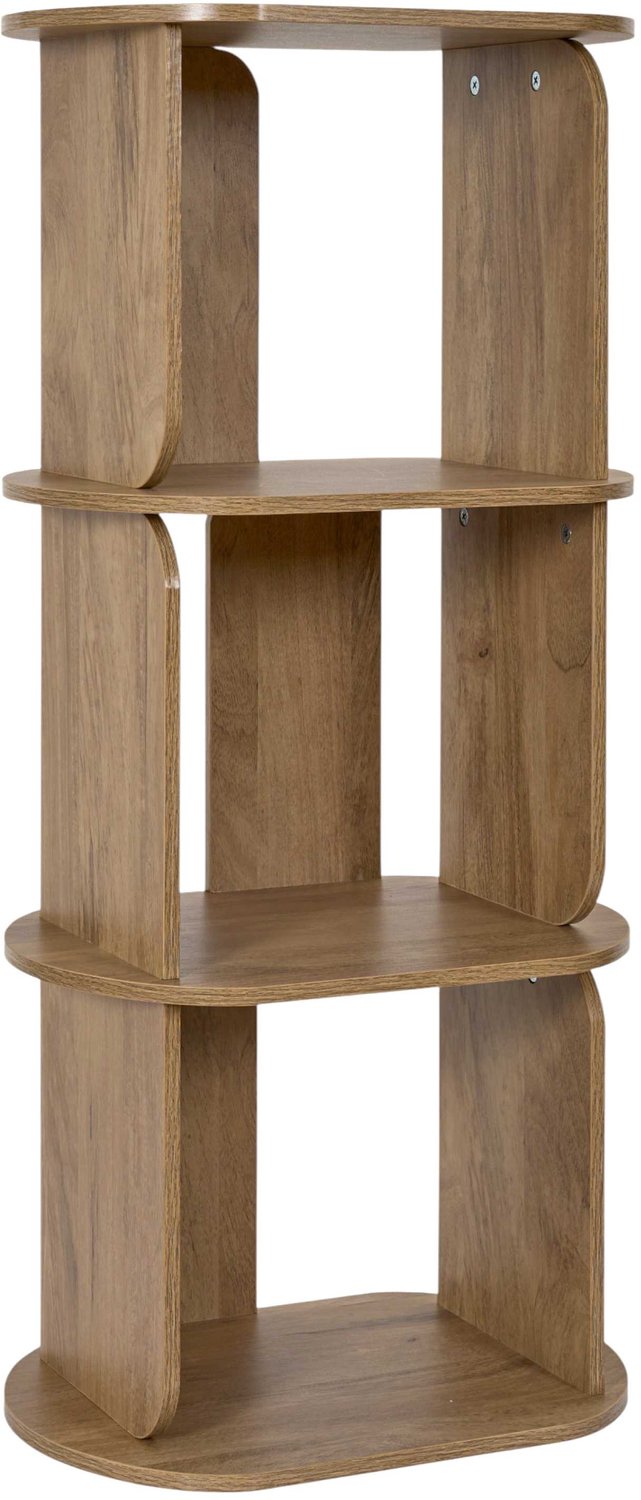 MISOU Vakkenkast - Opbergkast - Speelgoedkast - 3 Vakken - Mini - Zonder Deuren - Hout - Bruin - HERITAGE