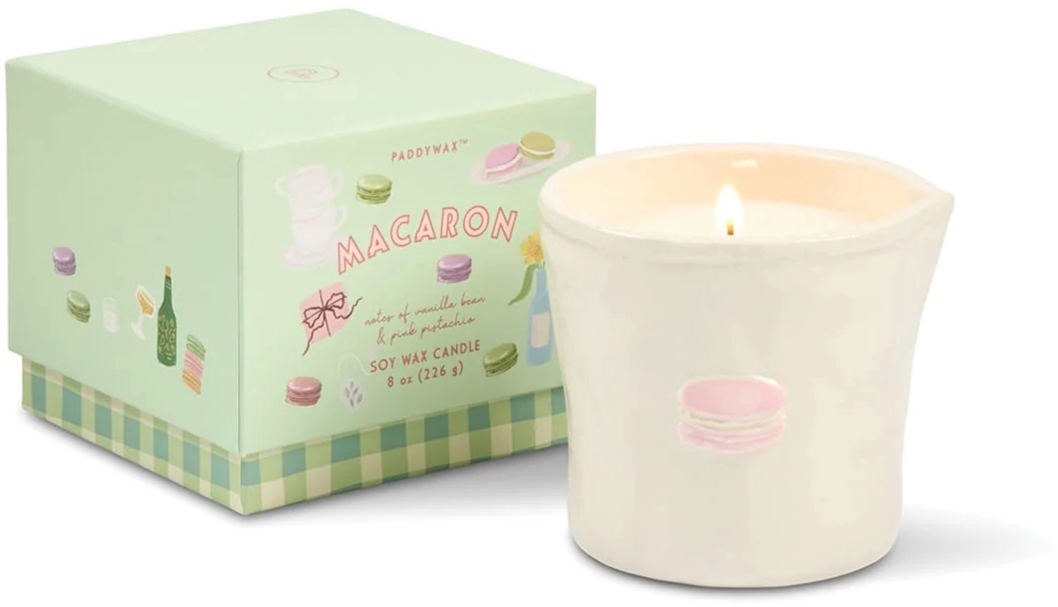 Paddywax - Geurkaars Bistro Macaron - keramiek 227 gr.
