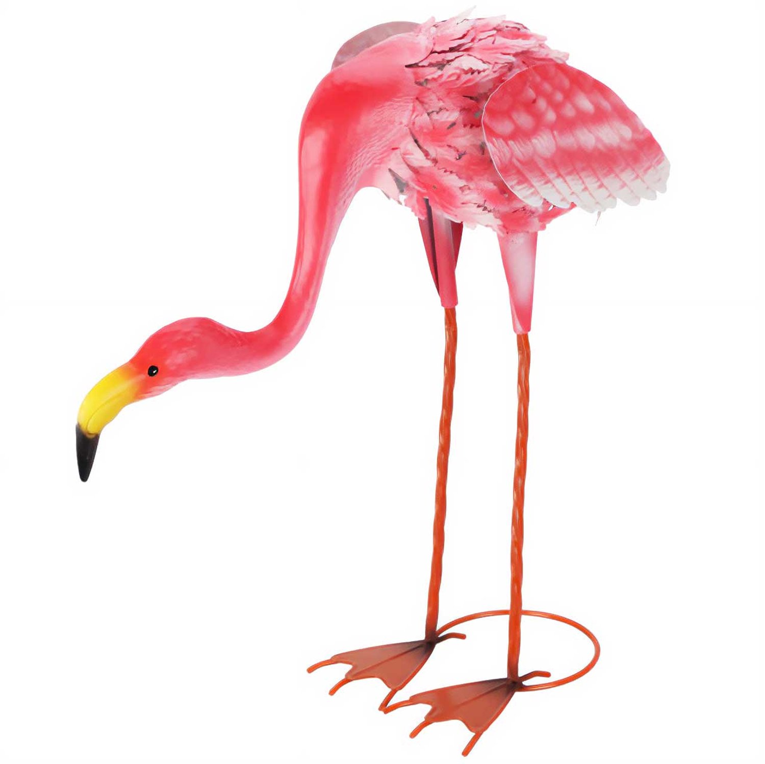 ProGarden - Tuinbeeld metalen flamingo, 65 cm