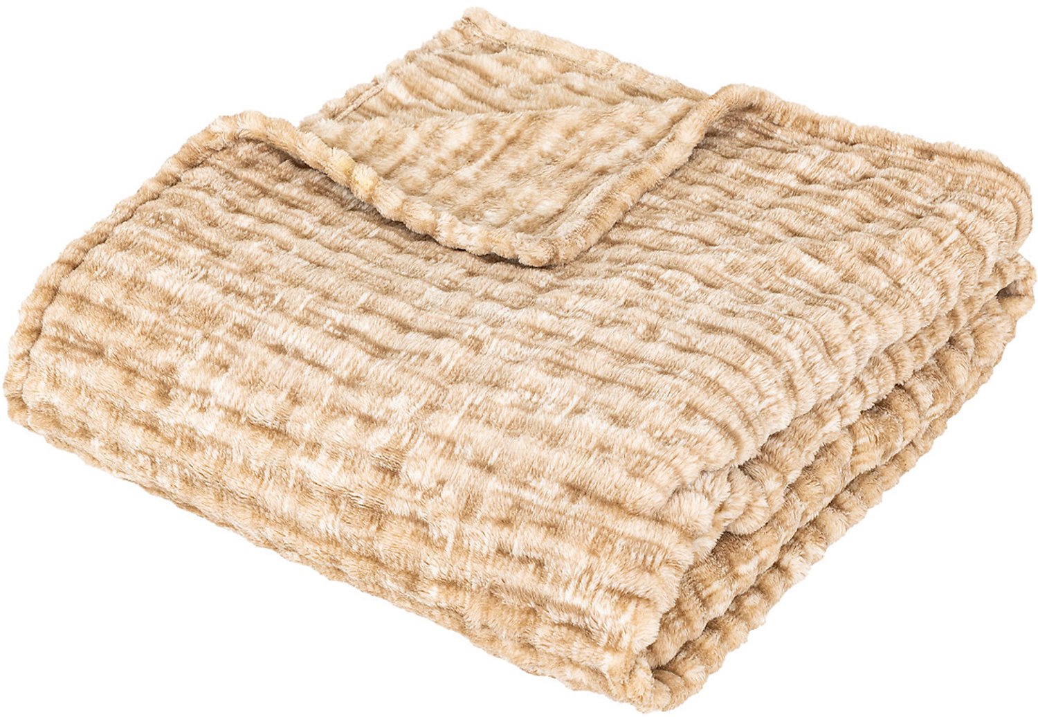 Atmosphera Fleece deken FLAN, 125 x 150 cm Beige