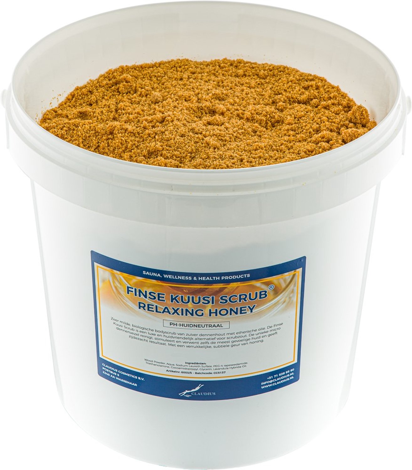 Claudius Kuusi Scrub Relaxing Honey 10 liter - Hydraterende Lichaamsscrub - Body Scrub