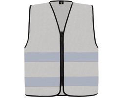 Korntex Hi-Vis Safety Vest Cologne With Front Zipper KX217 - Ash - L