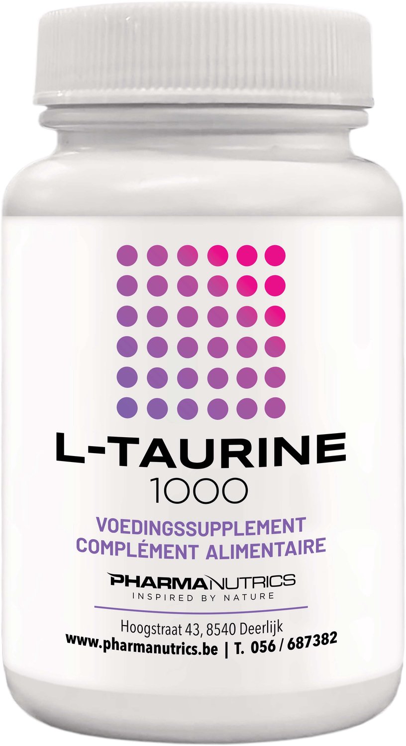 L-TAURINE 120 TABL PHARMANUTRICS- ANTI-OXIDANT- AMINOZUUR- NATUURLIJK VOEDINGSSUPPLEMENT