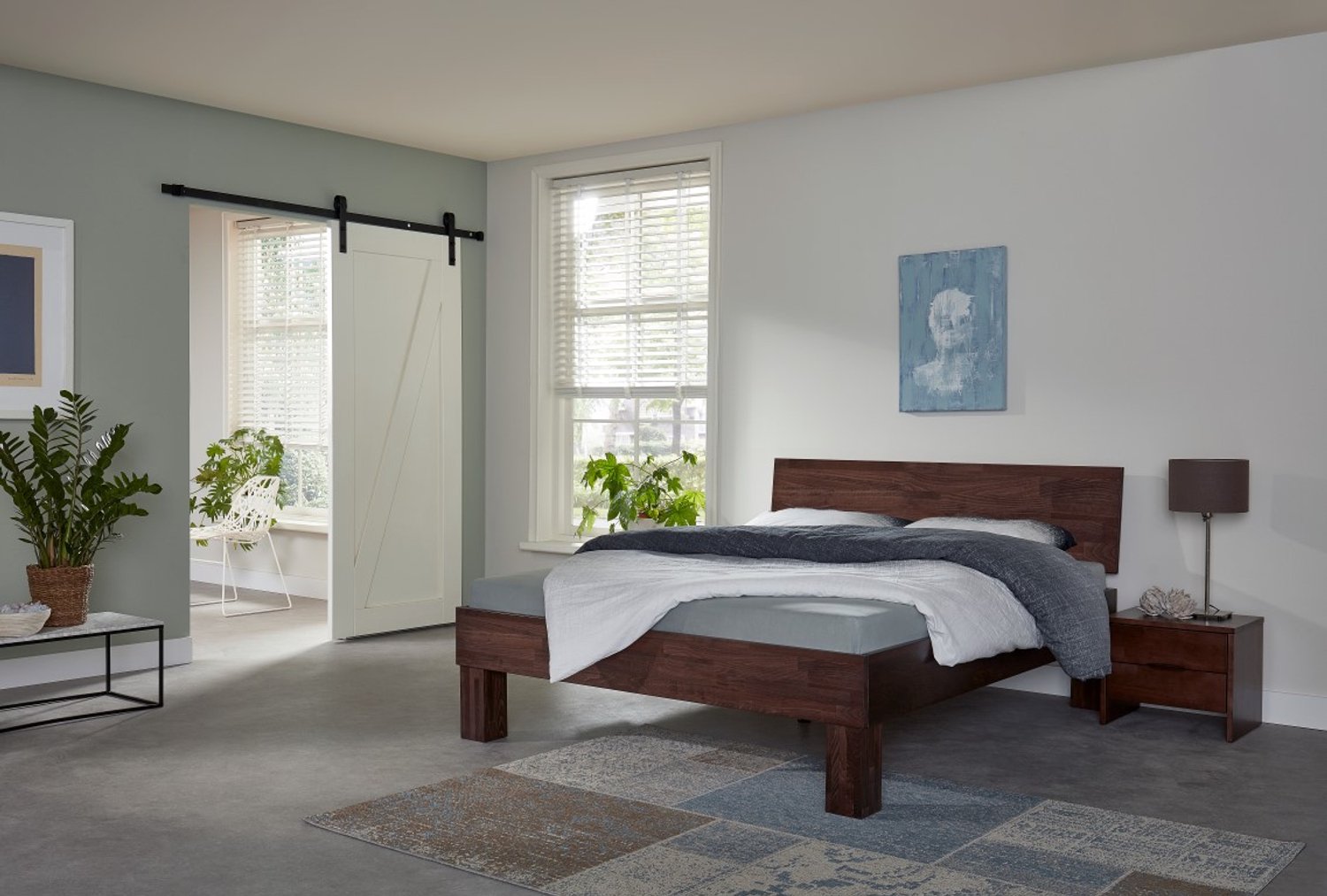 Bed Box Wonen Massief beuken houten bed Lovesch Basic 140x210 cm Natuur gelakt