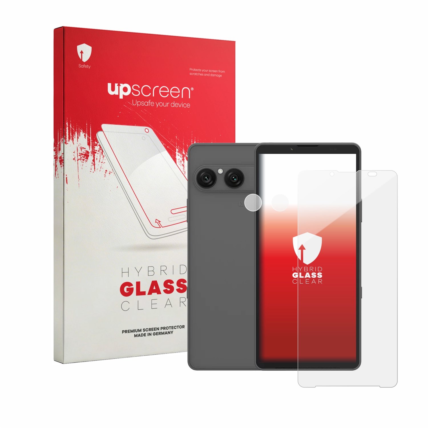 upscreen - Screenprotector voor Sony Xperia 10 VIII (Voor+Camera) - Folie Beschermfolie Beschermglas transparant