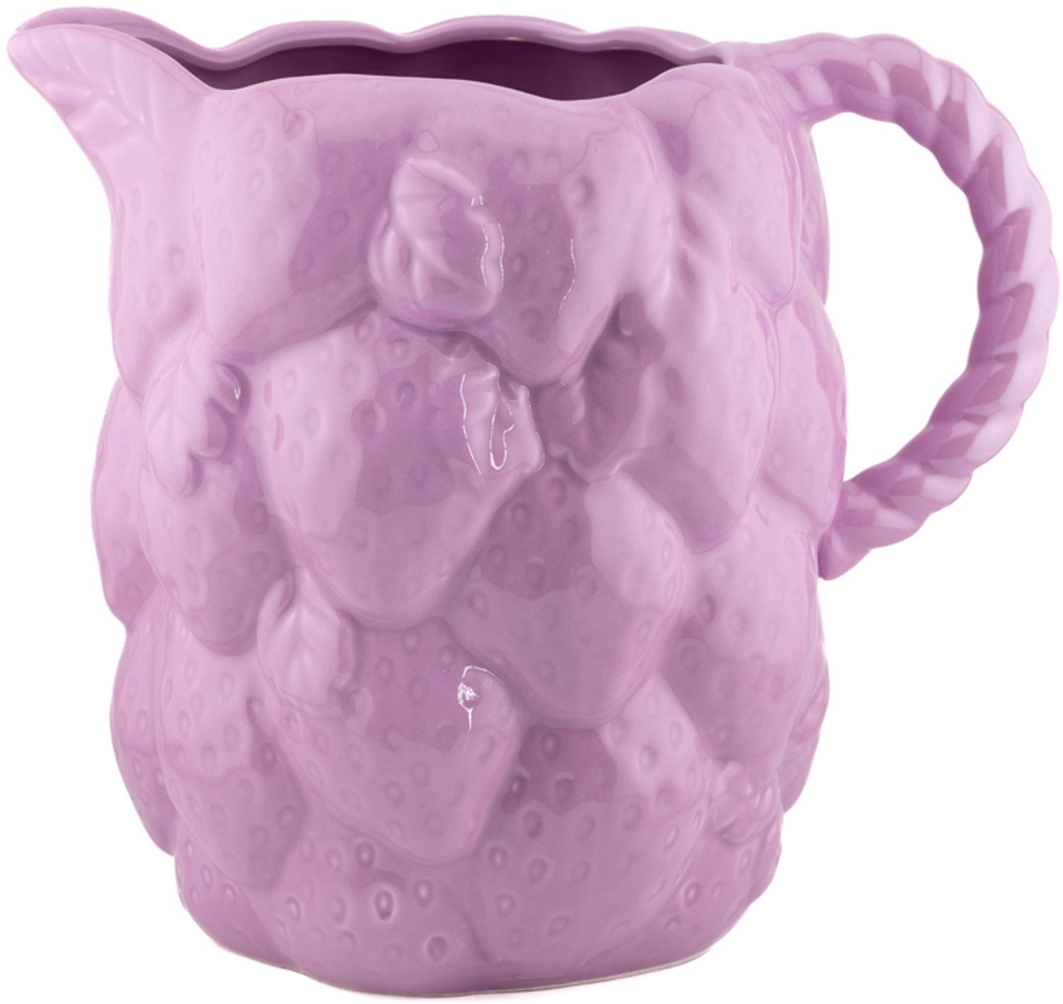 Aardewerk jug Glossy lila