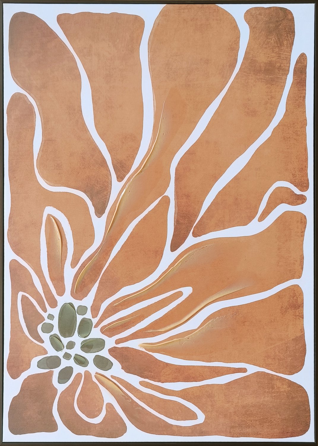 Schilderij bloem 60x80cm
