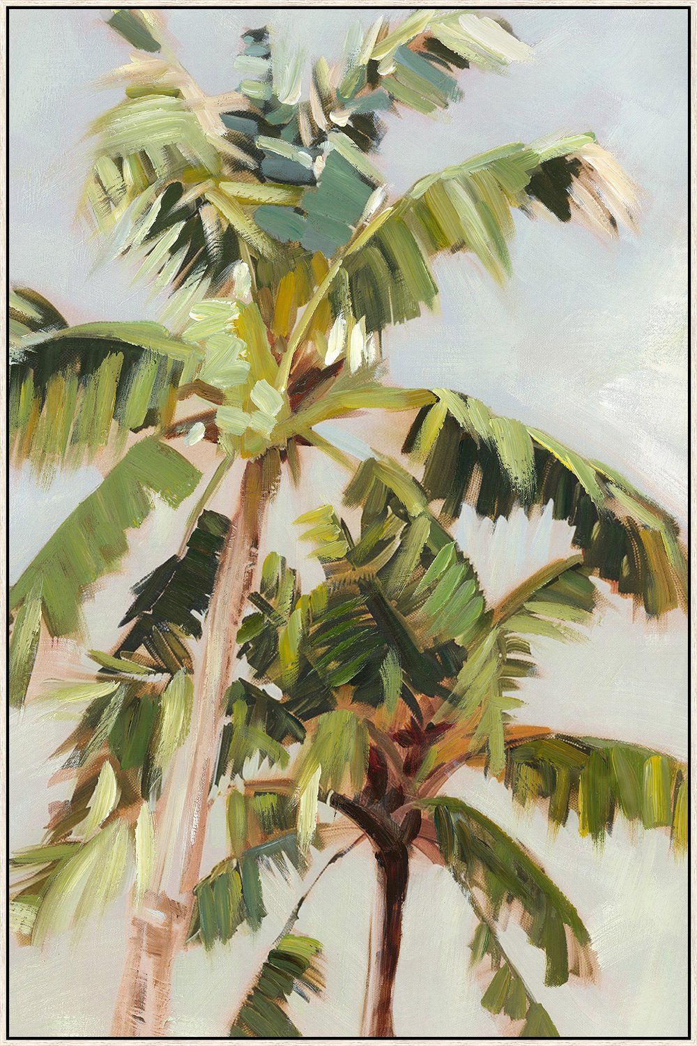 Schilderij met frame palms