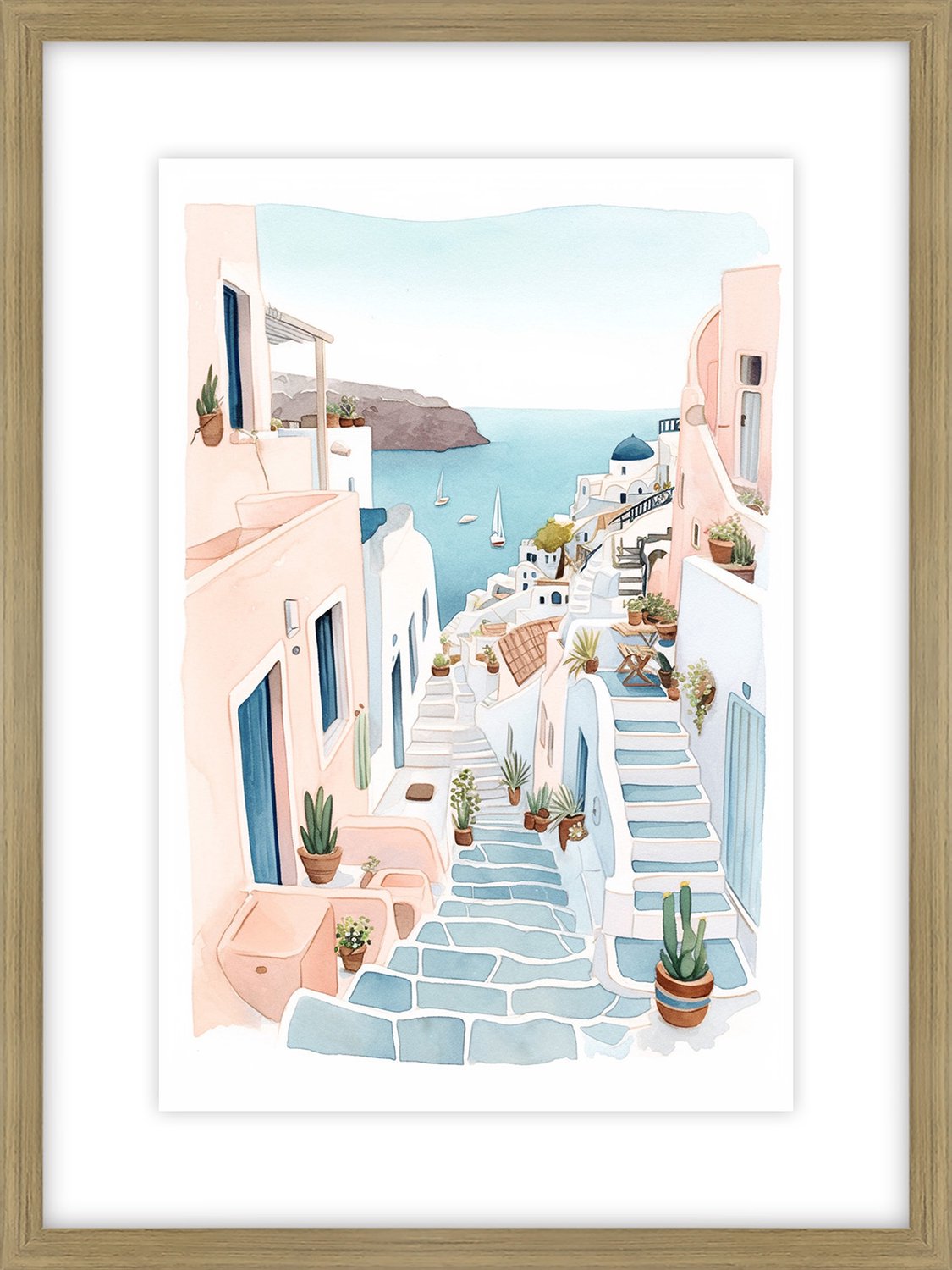 Poster in frame mediteraans