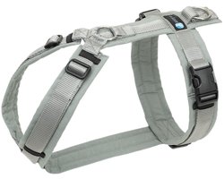 AnnyX Hondentuig - Y-tuig - Grijs - Zilvergrijs - maat S - Borstomvang 52-64cm -