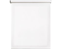 Storesdeco - Screen Premium rolgordijn met technische stof, 38 mm Wit 45x180 cm