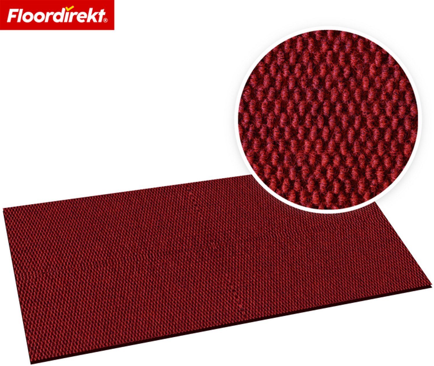 Floordirekt Hong Kong Pro Schoonloopmat - Antislip - Rood - 200 x 100 cm