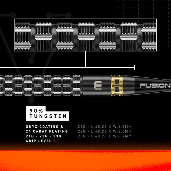 Winmau Gian van Veen TS Pro Switch Point 90% - Dartpijlen van Winmau — afbeelding 5