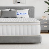 Lexzurn Matras 180x200 tweepersoons - 26cm - Pocketvering Matras - 7-Zones - Orthopedisch - Anti-Allergie - Traagschuim