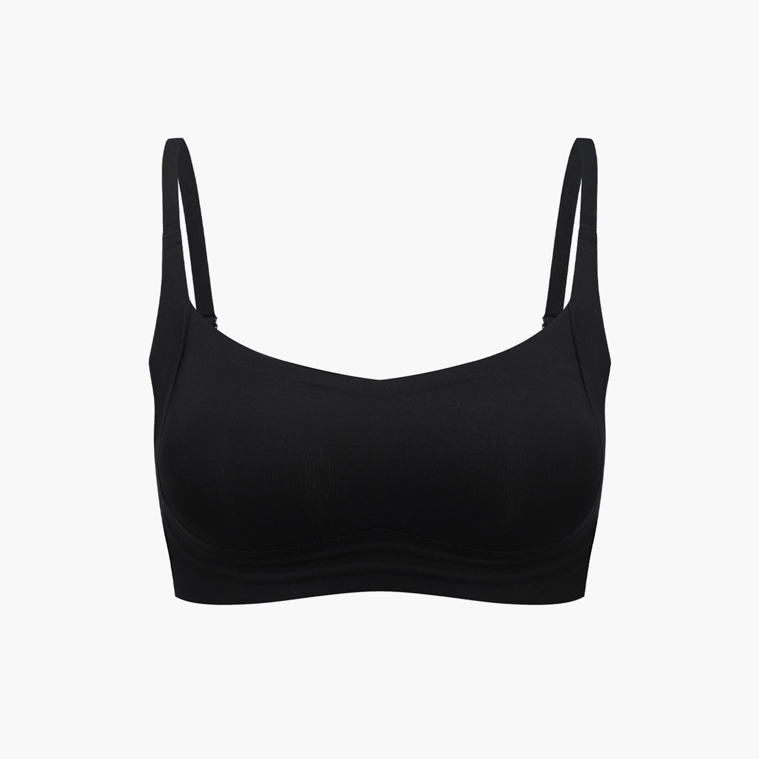 cfab Compacte comfortbeha - Zwart - XL - BH Zonder Beugel Voorgevormd - Ondergoed - Naadlos