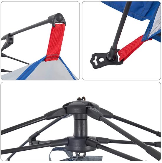 vidaXL - Strandtent - waterdicht - snelontgrendeling - azuurblauw van Vidaxl — afbeelding 2