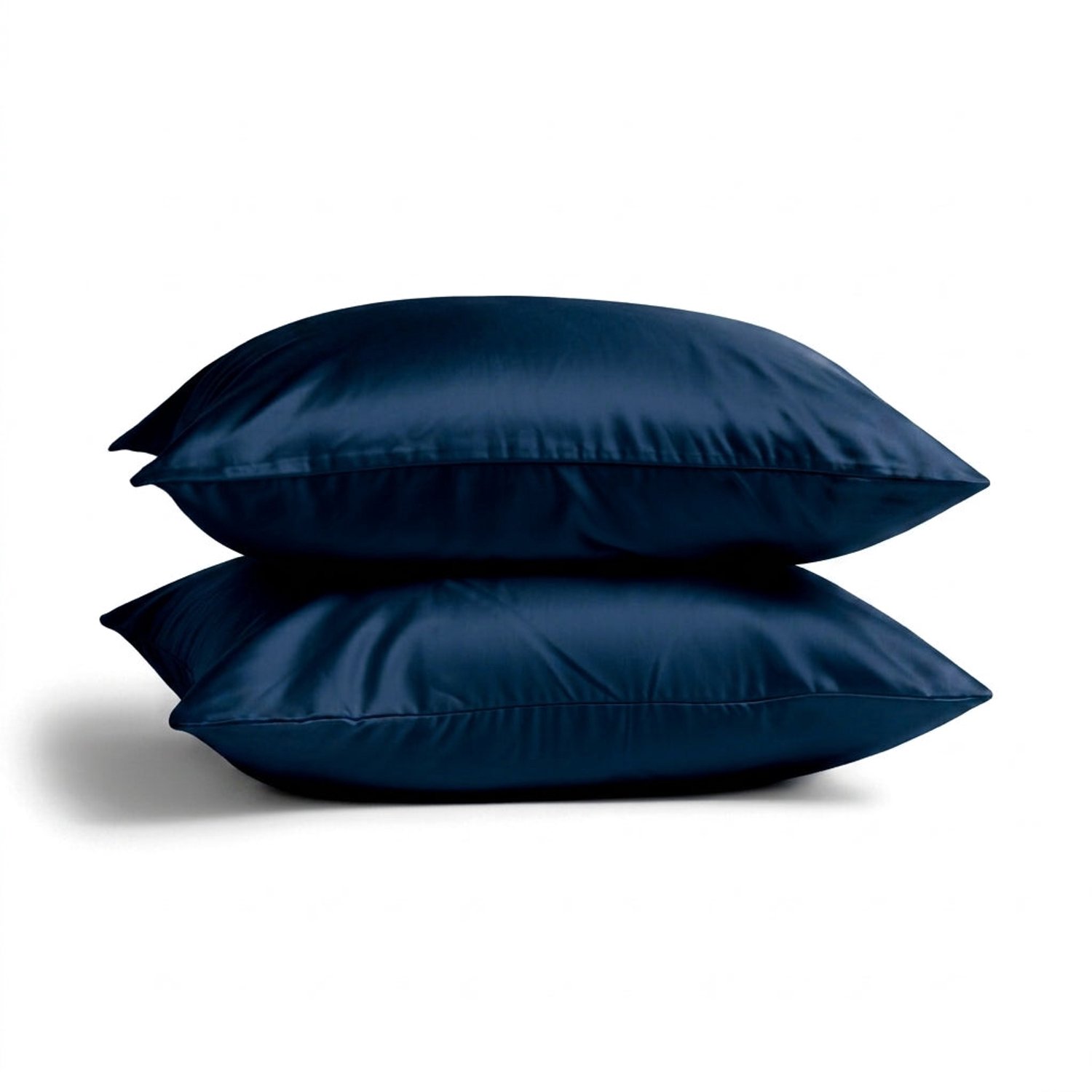 2x Zijden Kussensloop 80x80cm Blauw Ritssluiting 19 Momme - Kussensloop set - Luxe Silk Kussensloop 100% moerbei zijde - Zijde kussensloop - Silk Heaven - 80x80cm / Ritssluiting