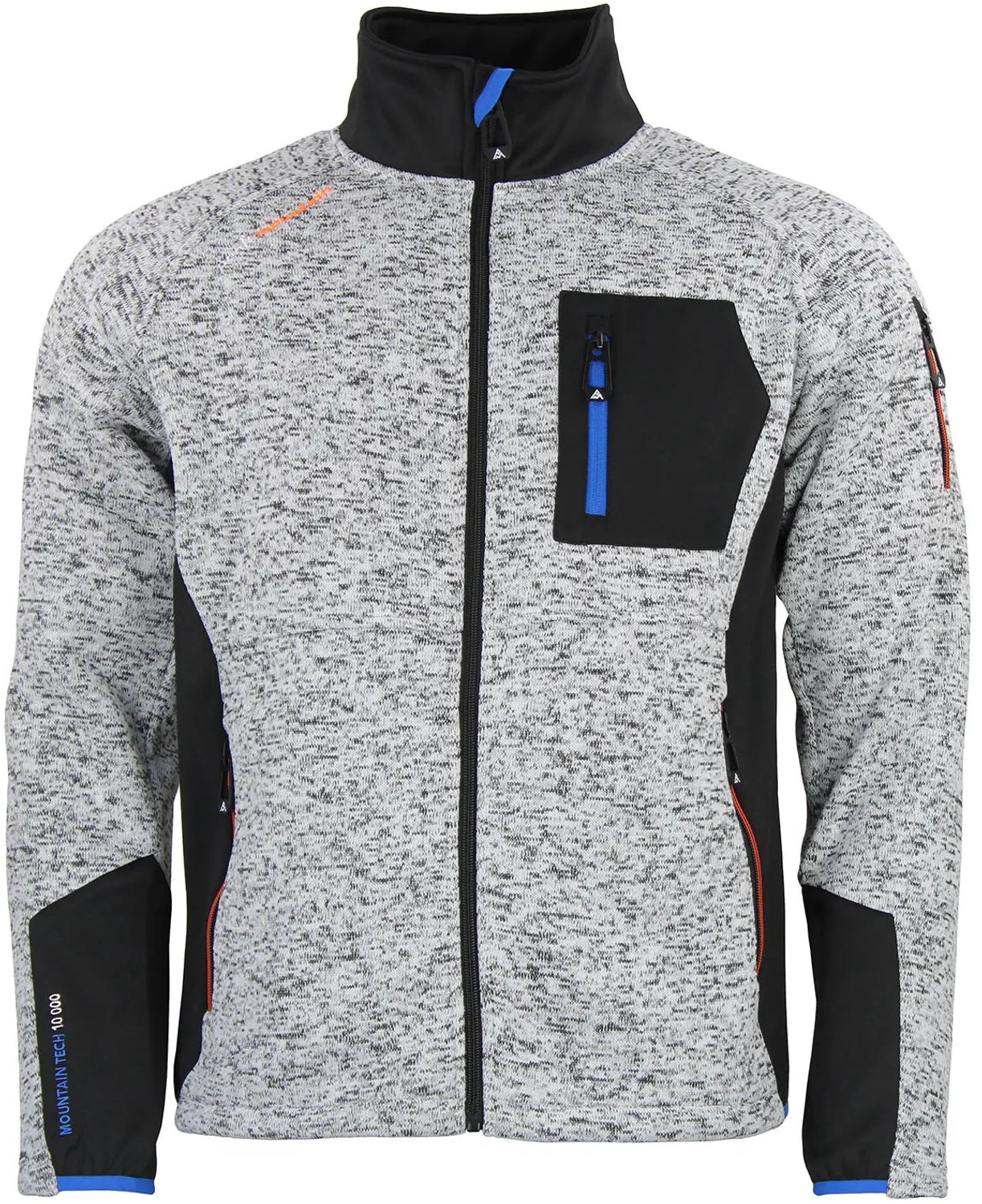 Tweekleurige fleecejas Peak Mountain Club Grijs