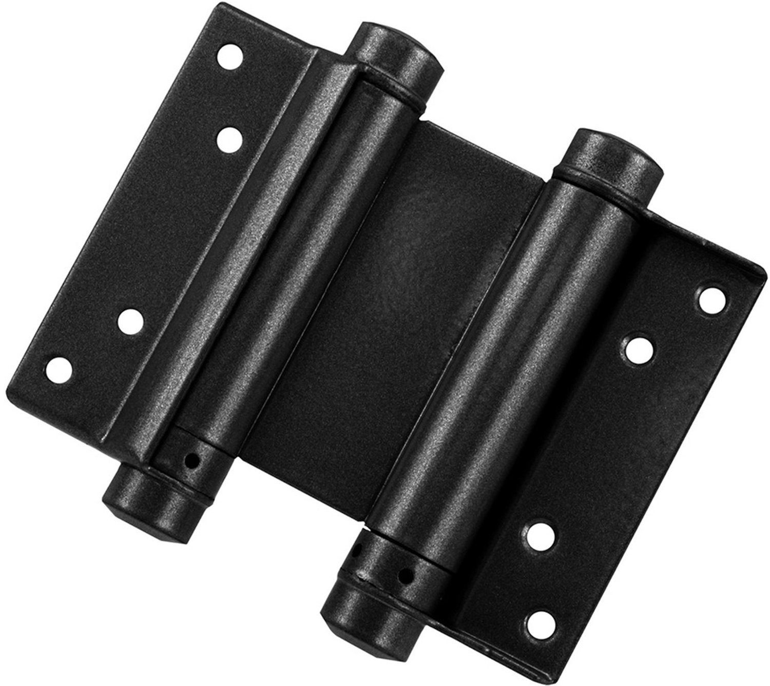 Starx Deurveerscharnier Bommer Dubbelwerkend Type 100 - Voor Deurdikte 25-30 mm - Staal Zwart Gelakt - Montage per Paar - Geschikt voor Binnengebruik - Scharnier voor Normale Deuren