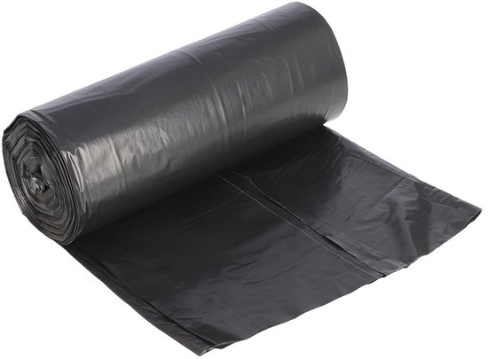 Rol zwarte LDPE-bouwfolie van Copenhagen Pro, 4 bij 12,5 meter voor bescherming van meubels en vloeren.