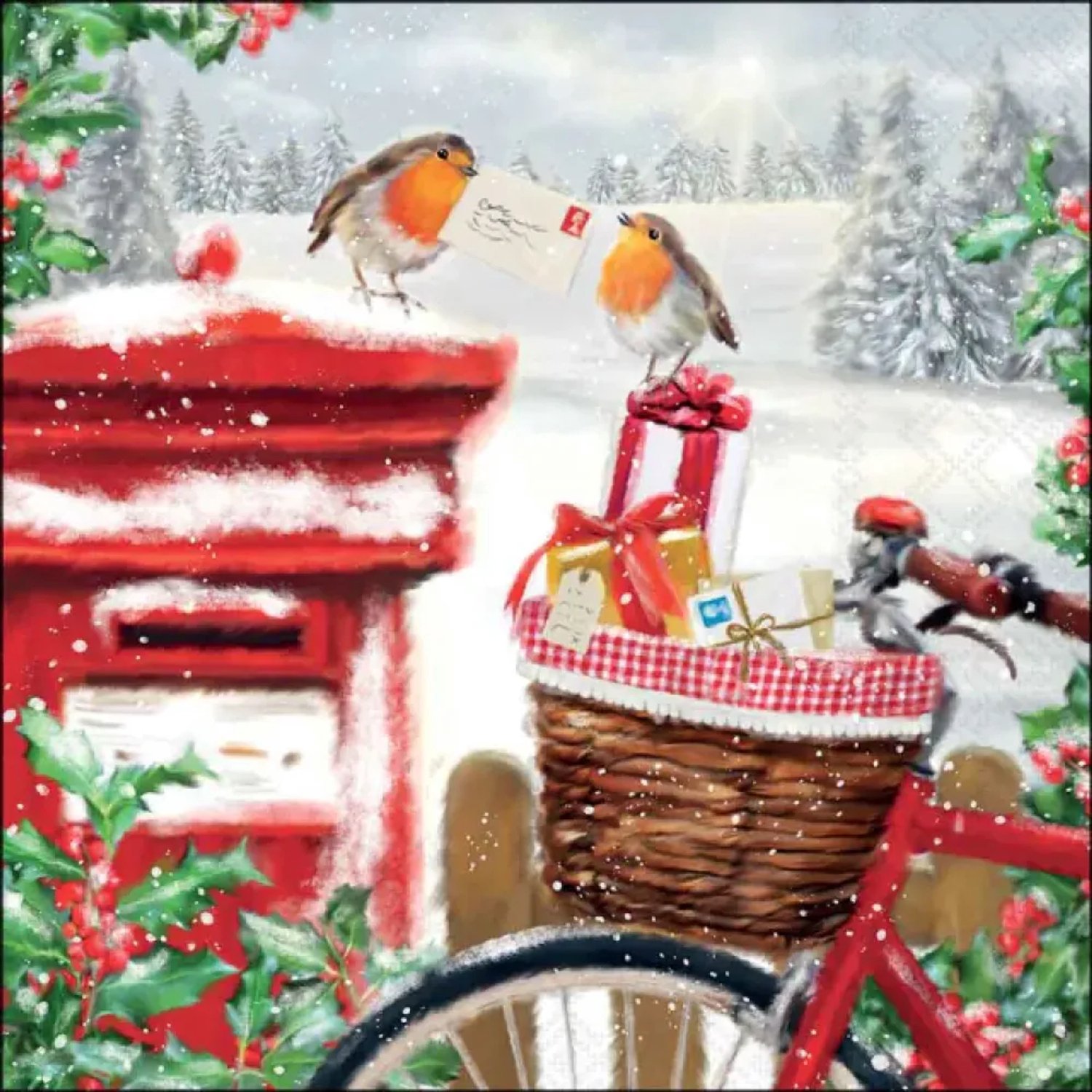 Servetten "Mail delivery" 33x33 cm