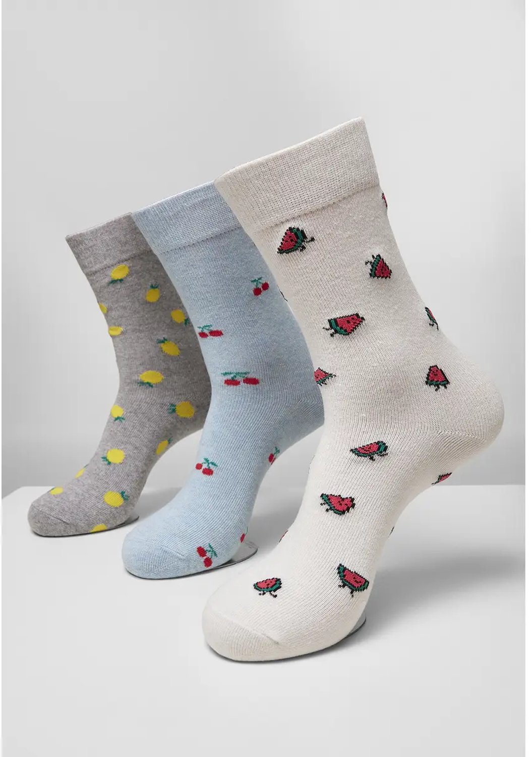 Set van 3 sokken Urban Classics recycled yarn fruit Grijs