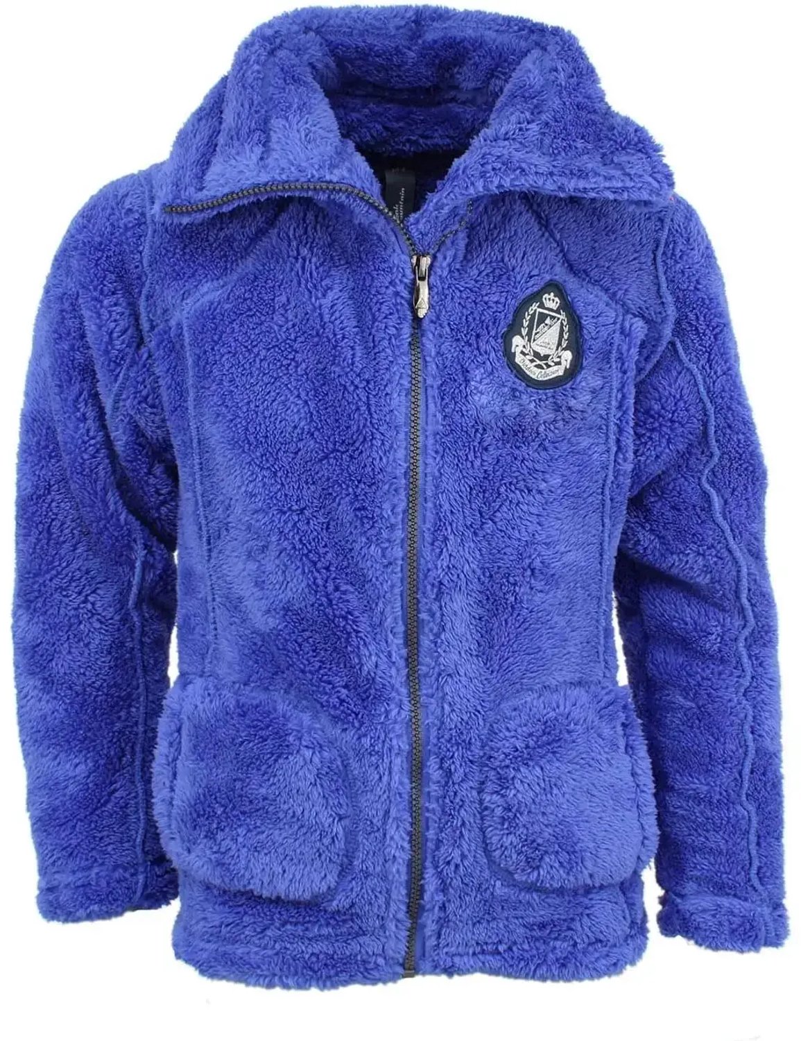 Fleecejack voor meisjes Peak Mountain sherpaFasana Blauw