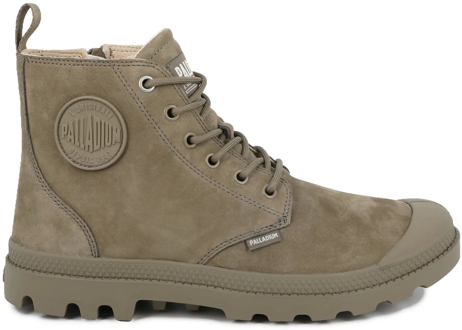 Baskets Palladium Pampa HI ZIP Schemergroen-m