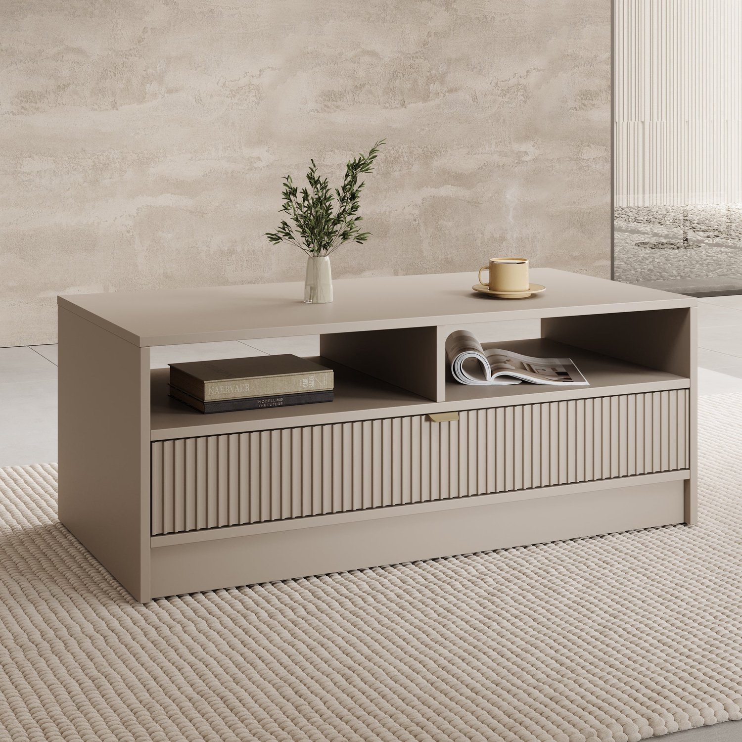 MEUBELLA Salontafel Tavares - Beige - 100 cm