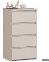 Ladekast CL4 / Kasjmier / 40 cm / 4 Lades / Front Kasjmier / 40 x 74 x 35 cm