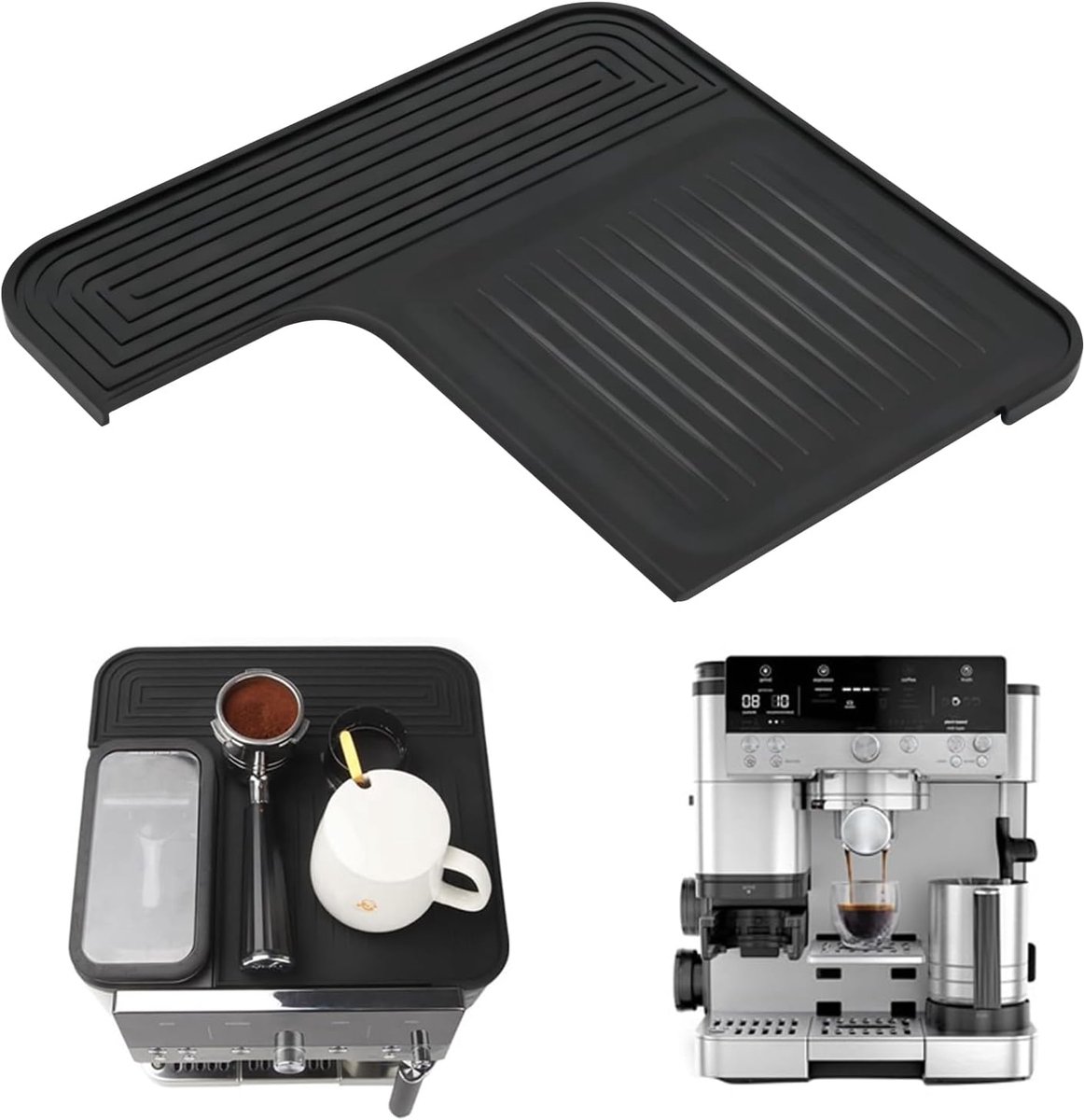 Coffee Maker Silicone Mat for Coffee Maker Black Coffee Maker Accessories Barista Silicone Compatible with Ninja - ShopVlot