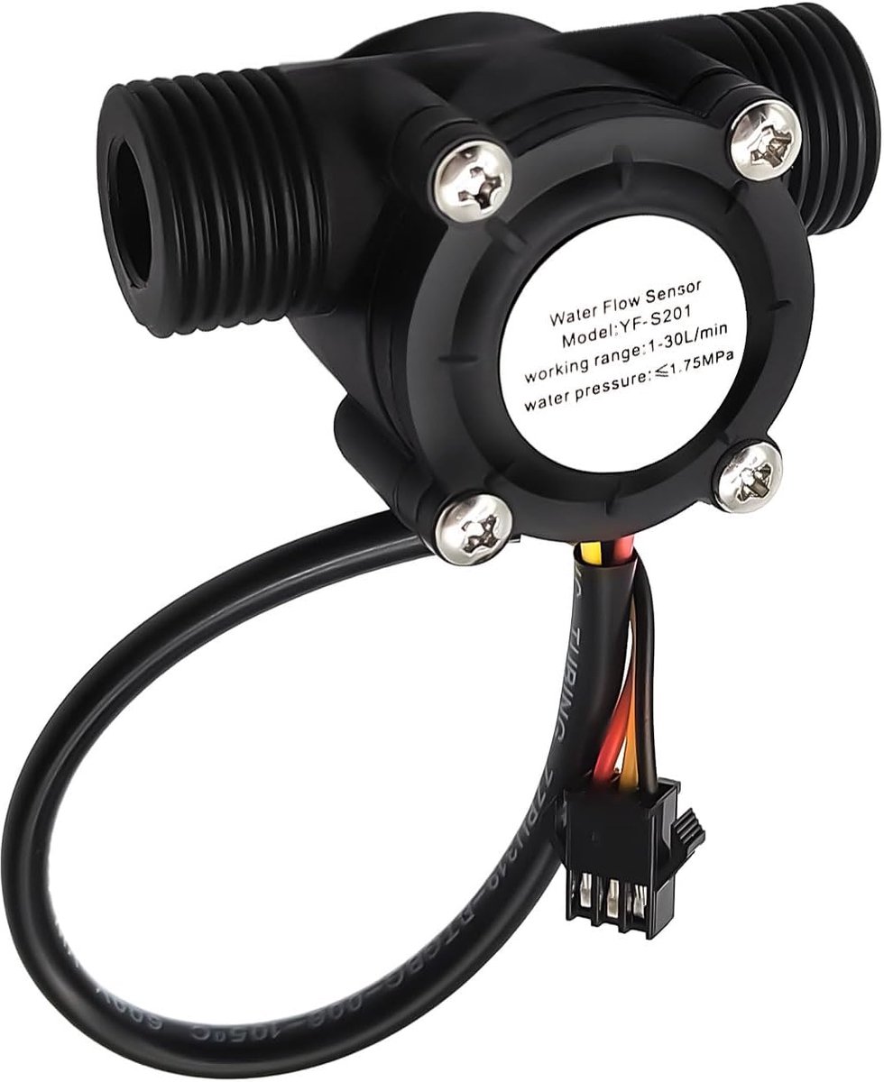 Waterflow sensor 1-30 L/min - Hall sensor - Hoge precisie - Ideaal voor koffiezetters - ShopVlot