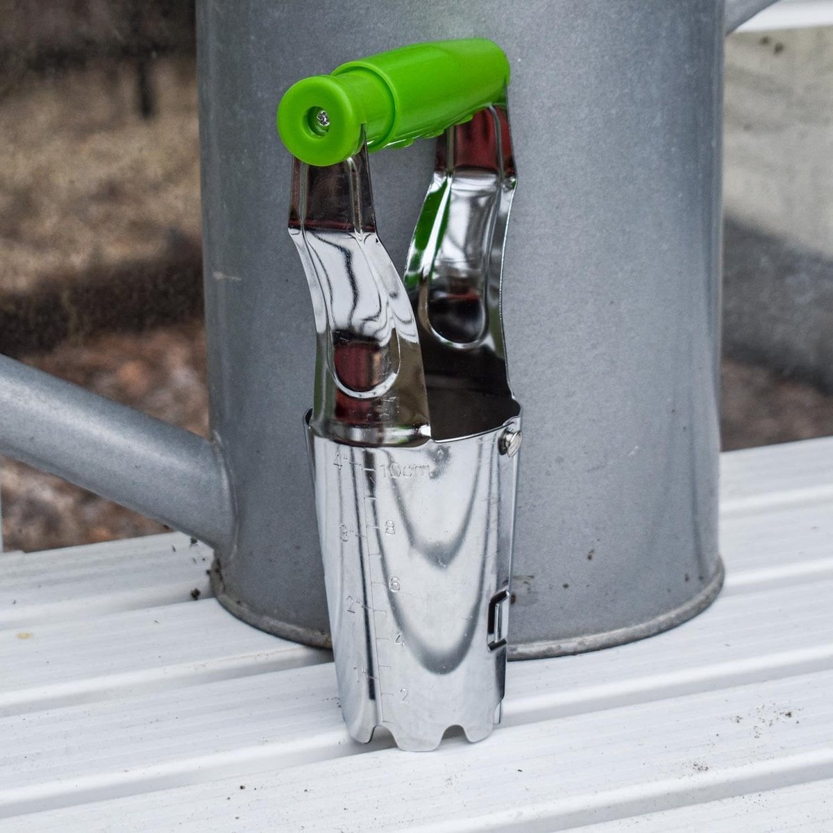 Garden Master® Handmatige bollenplanter – Roestbestendige grondsnijder van roestvrij staal met ergonomische handgreep - ShopVlot