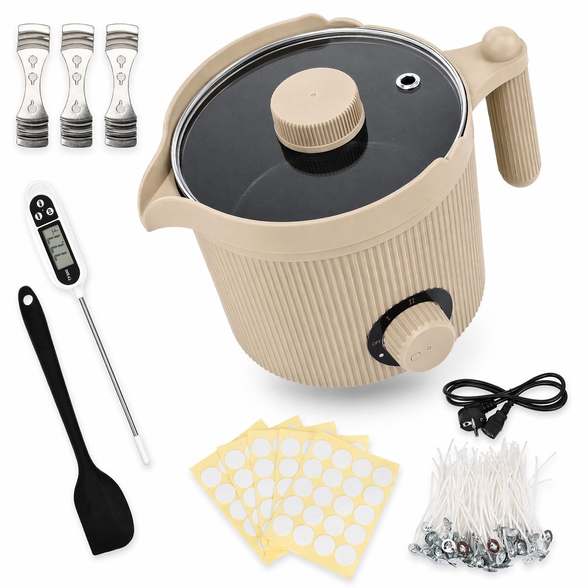 ZOVRIXIA Wax smeltpot 1,5 l, waxsmelter voor volwassenen beginners - ShopVlot