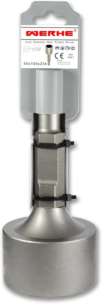 WERHE Pole float HEX30, 85mm, For Star Pickets and Poles, Demolition hammer - ShopVlot