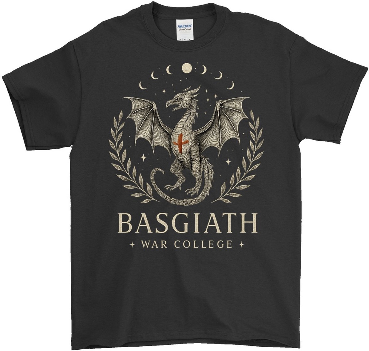 Basgiath Shirt – WAR COLLEGE – Fantasy Outfit – Unisex T-Shirt voor Dames & Heren – Origineel Cadeau voor Boekenliefhebbers