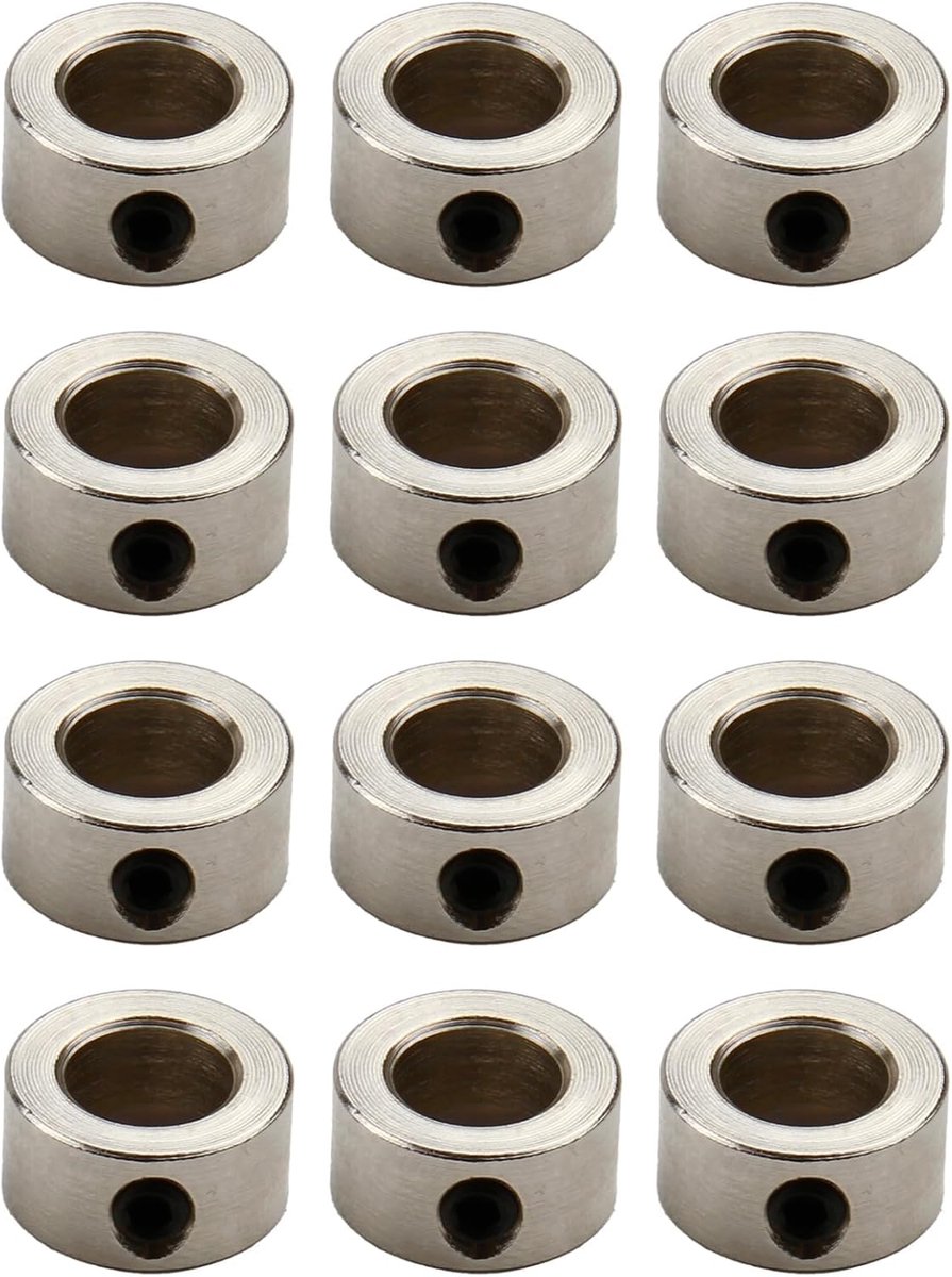 Pack of 12 Safety Rings 8 mm Steel Lock Rings with Wire Lock Washers Depth Stop Rings for CNC and 3D Printers - ShopVlot