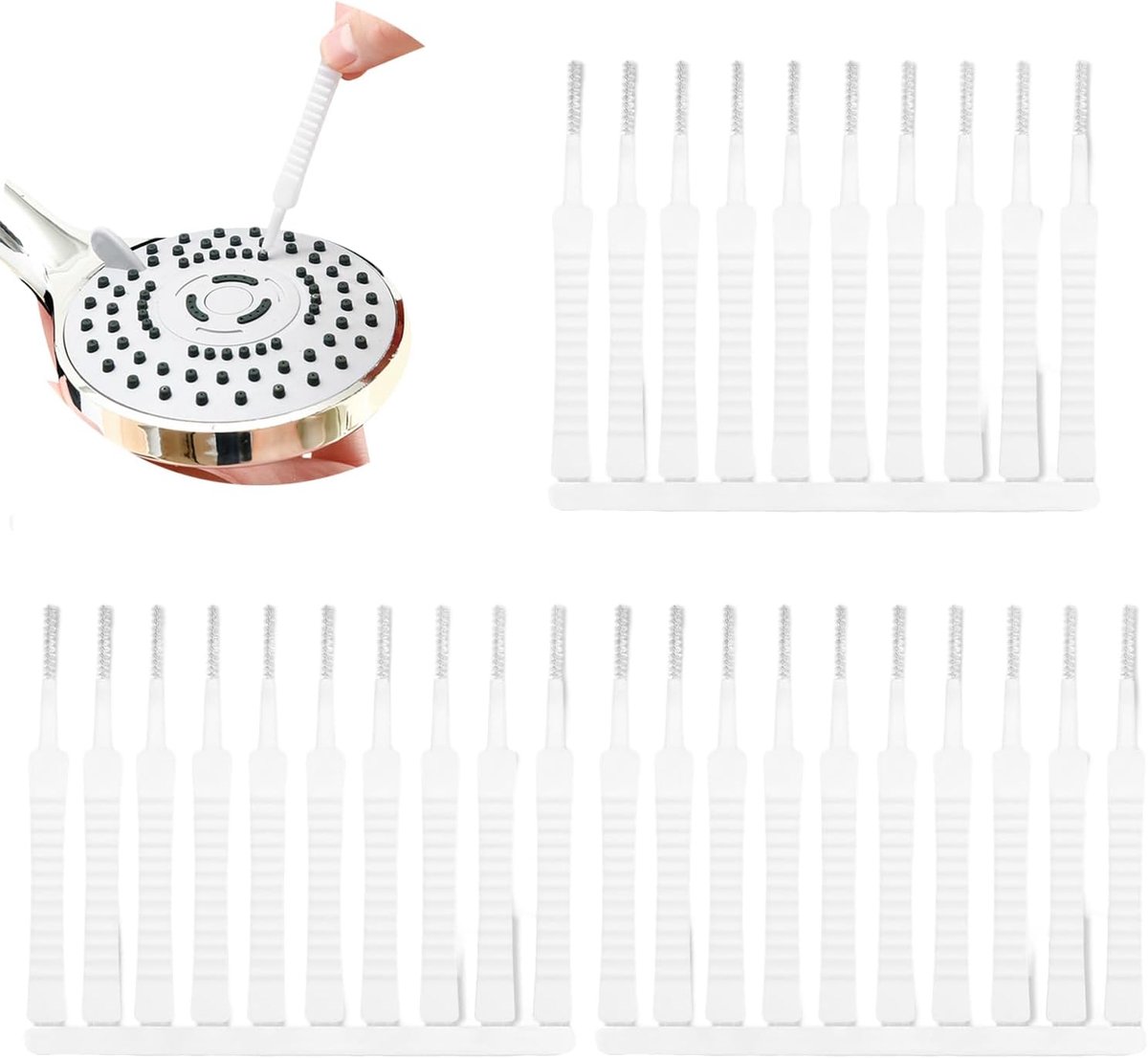 50 Pcs Shower Head Cleaning Brushes, Mini Shower Head Cleaning Brush, Mobile Phone Cleaning Brush, Multifunction - ShopVlot